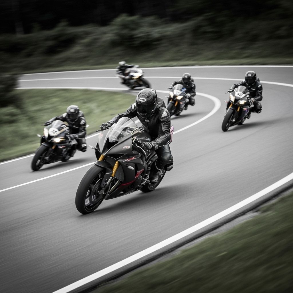 Moto em alta velocidade